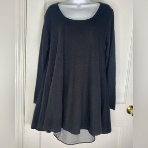 Umgee Elegant Black Long Sleeve Women's Top